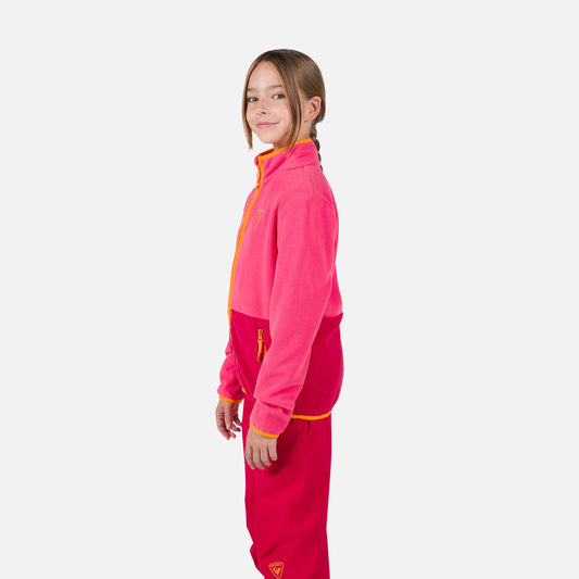 Bluza copii Rossignol JR STRAWPILE FLEECE FZ Tea rose