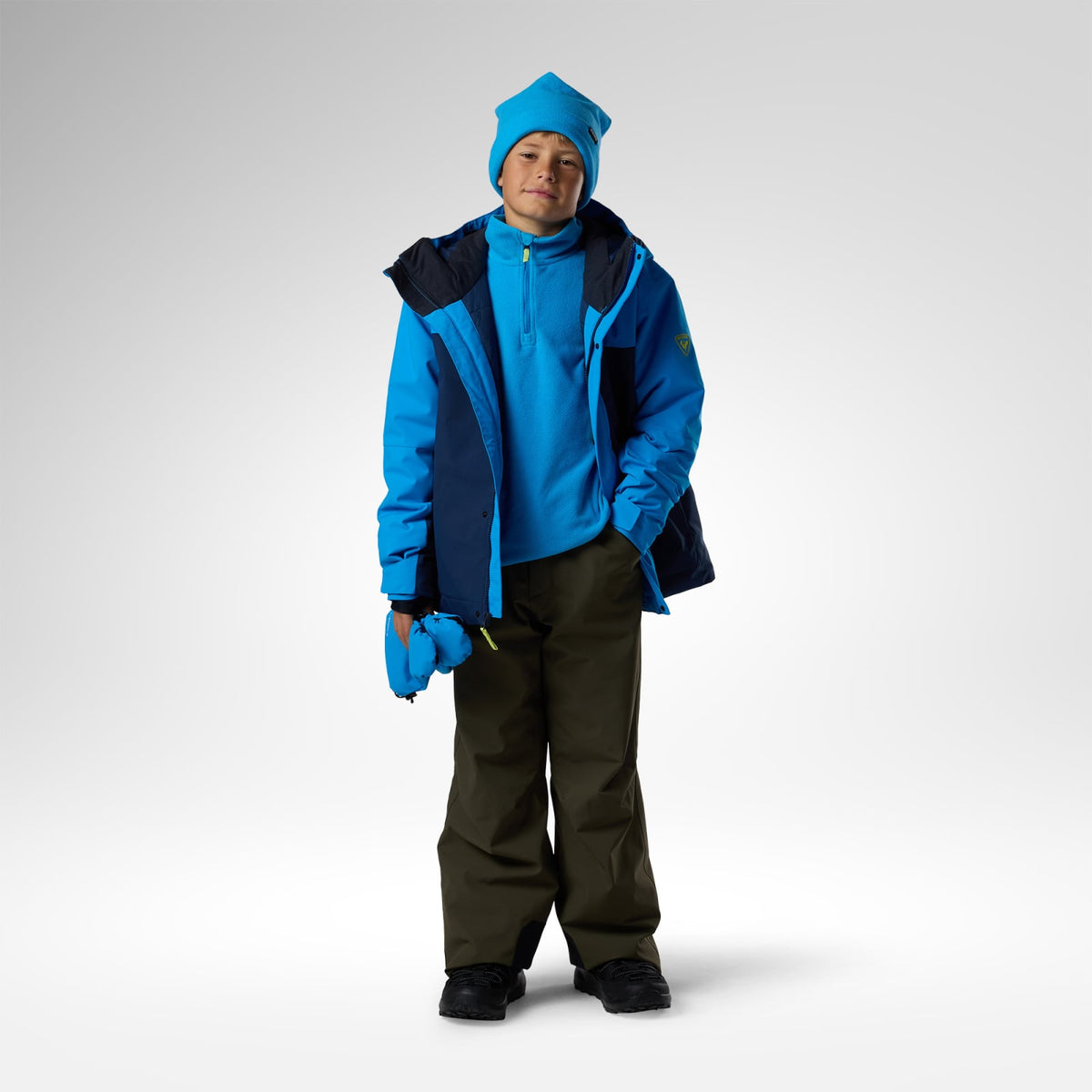 Bluza copii Rossignol JR quarter zip polar fleece Blazing blue