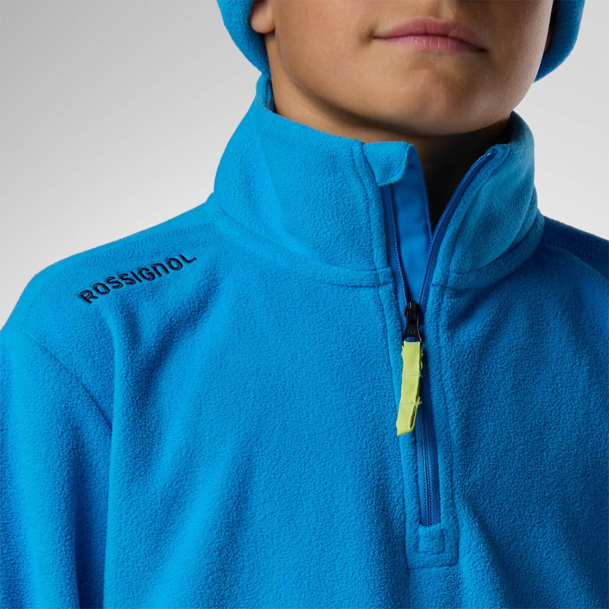 Bluza copii Rossignol JR quarter zip polar fleece Blazing blue