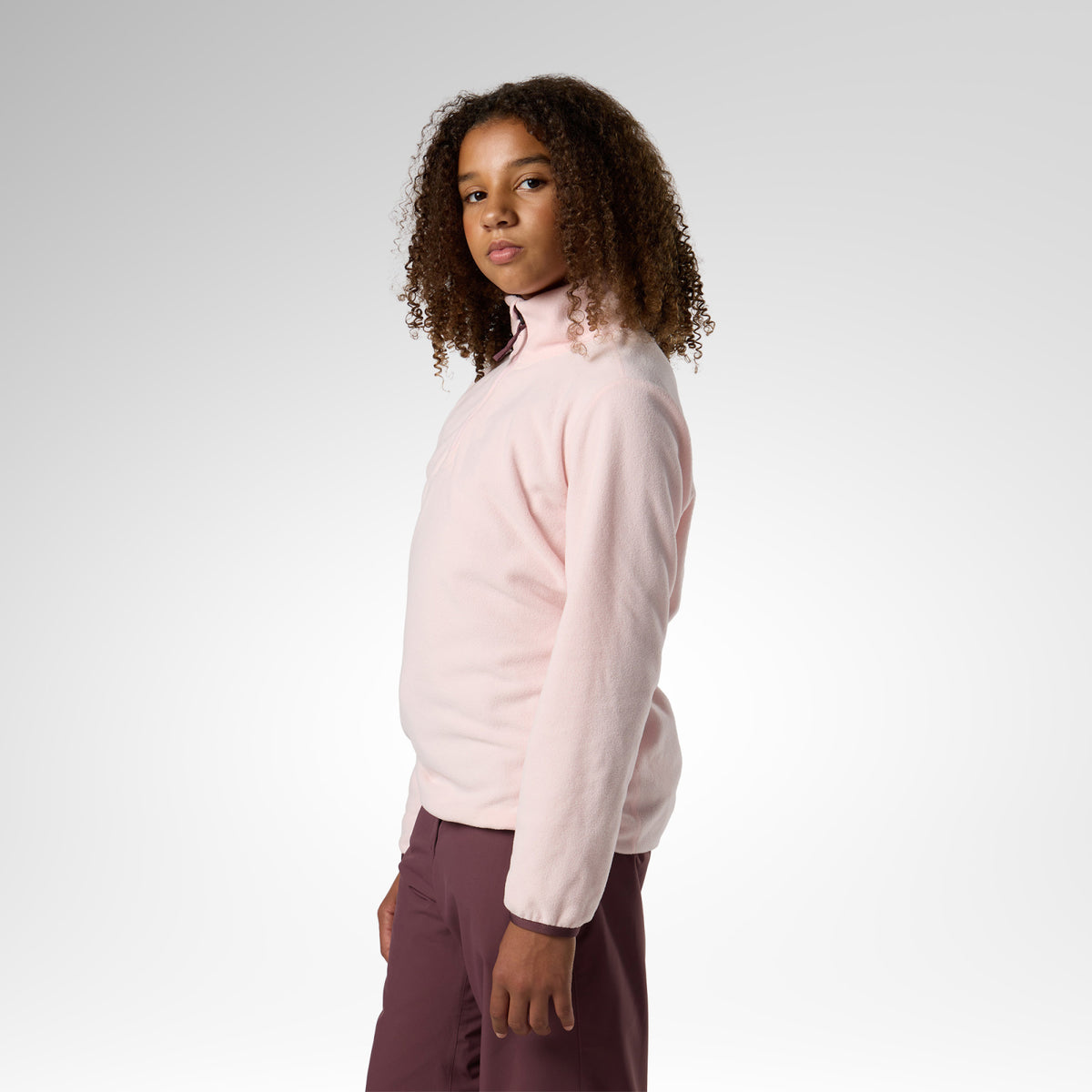 Bluza copii Rossignol JR quarter zip polar fleece Pale lilac