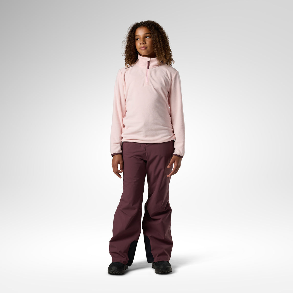 Bluza copii Rossignol JR quarter zip polar fleece Pale lilac