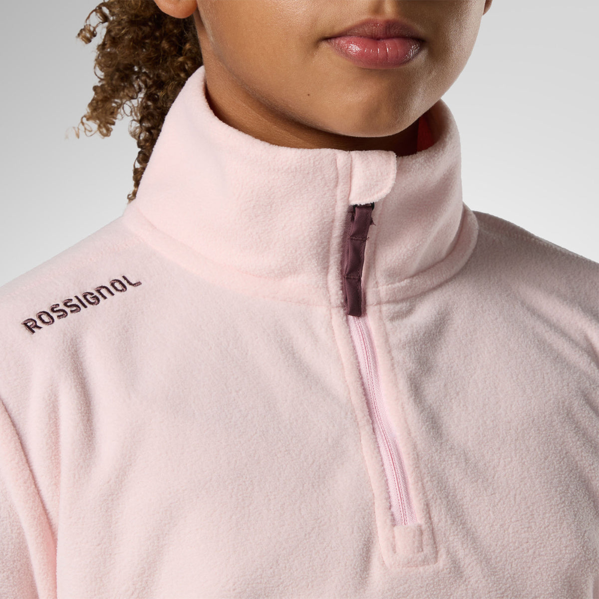 Bluza copii Rossignol JR quarter zip polar fleece Pale lilac