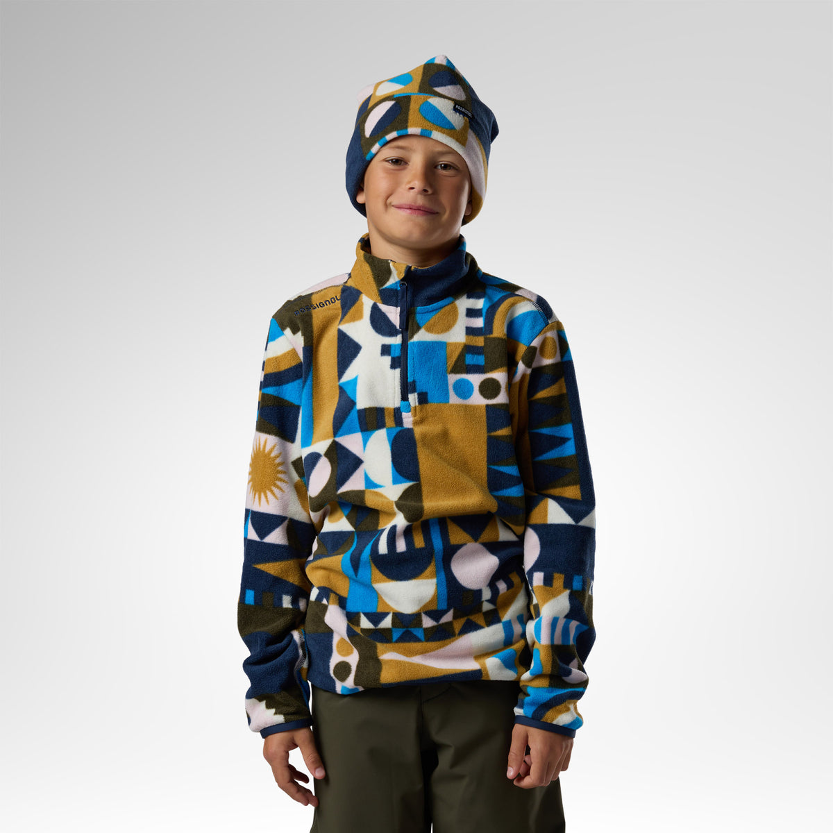 Bluza copii Rossignol JR quarter zip polar fleece Potpourri dazzle blue