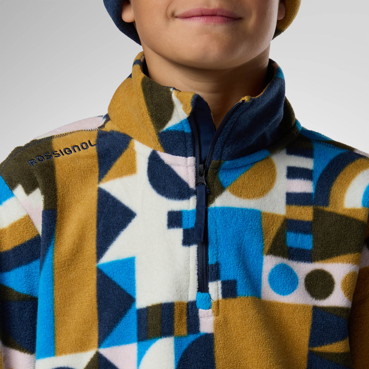 Bluza copii Rossignol JR quarter zip polar fleece Potpourri dazzle blue