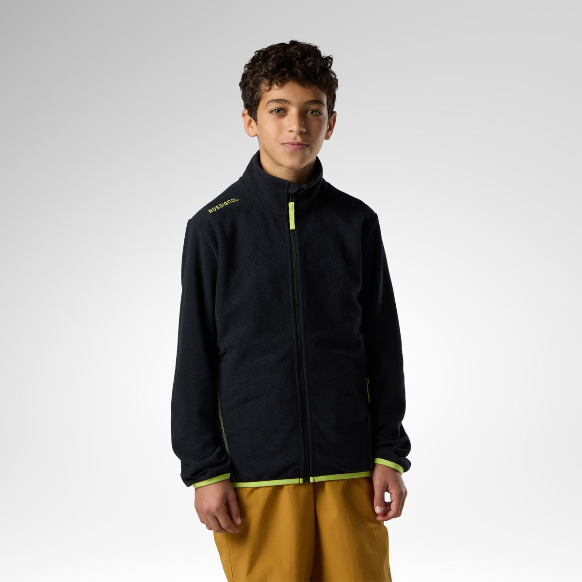 Jacheta copii Rossignol JR polar fleece Black