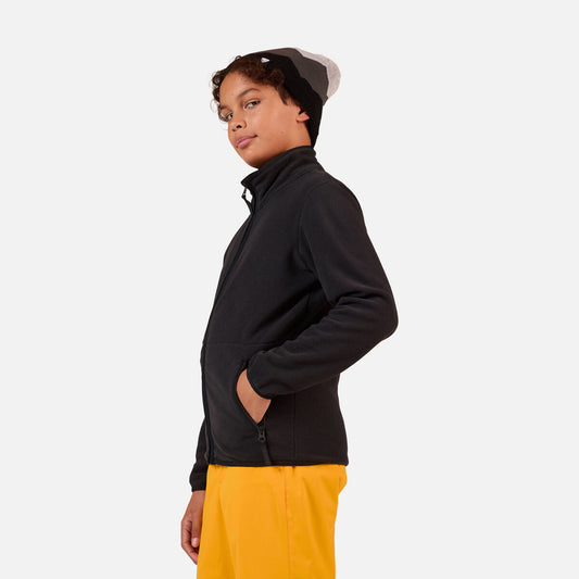 Bluza copii Rossignol JR STRAWPILE FLEECE FZ Black