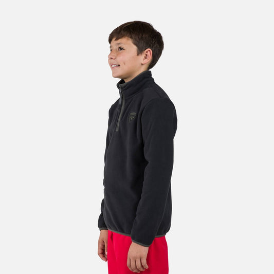Bluza copii Rossignol JR STRAWPILE FLEECE HZ Black