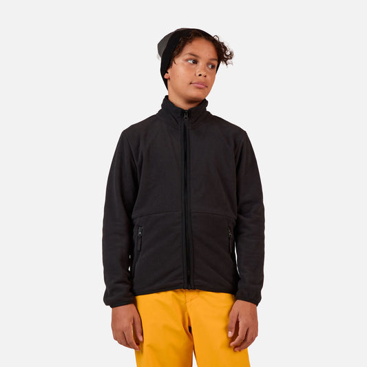 Bluza copii Rossignol JR STRAWPILE FLEECE FZ Black