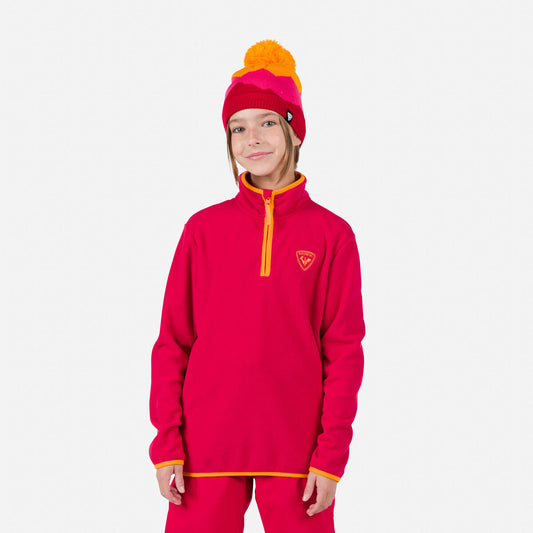 Bluza copii Rossignol JR STRAWPILE FLEECE HZ Ruby red