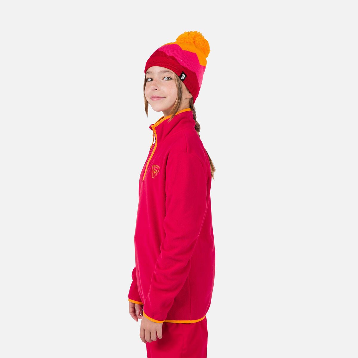 Bluza copii Rossignol JR STRAWPILE FLEECE HZ Ruby red