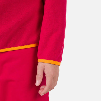 Bluza copii Rossignol JR STRAWPILE FLEECE HZ Ruby red