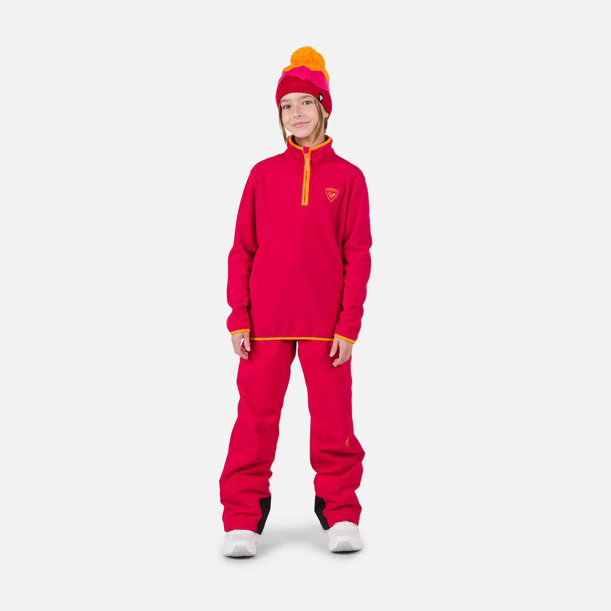 Bluza copii Rossignol JR STRAWPILE FLEECE HZ Ruby red