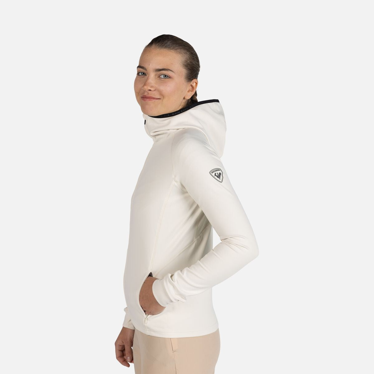 Bluza dama Rossignol MID LAYER THIN FZ Whitecap Sand