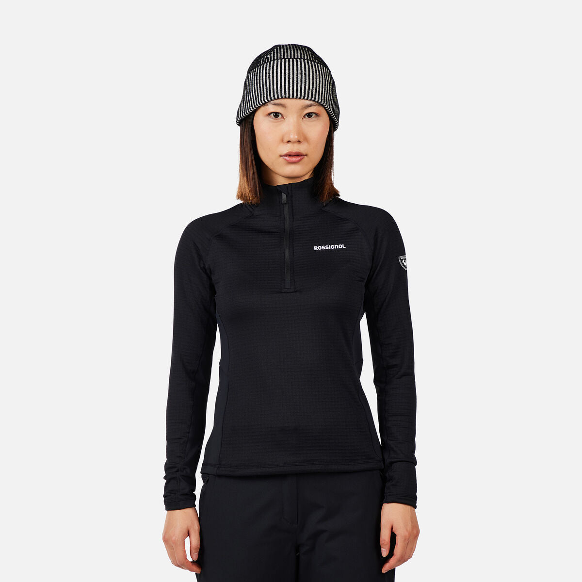Bluza dama Rossignol W blackside mix hz fleece Black