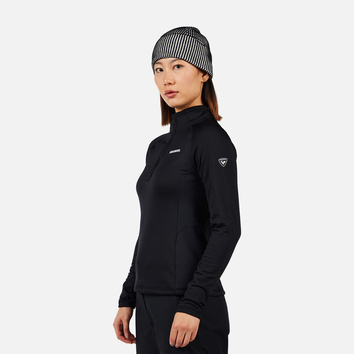 Bluza dama Rossignol W blackside mix hz fleece Black
