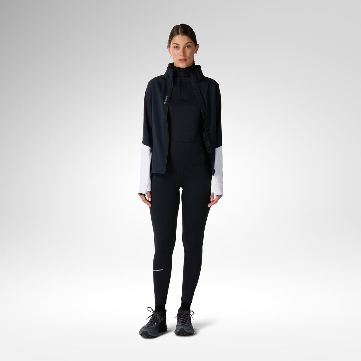 Bluza dama Rossignol W half zip first layer Black