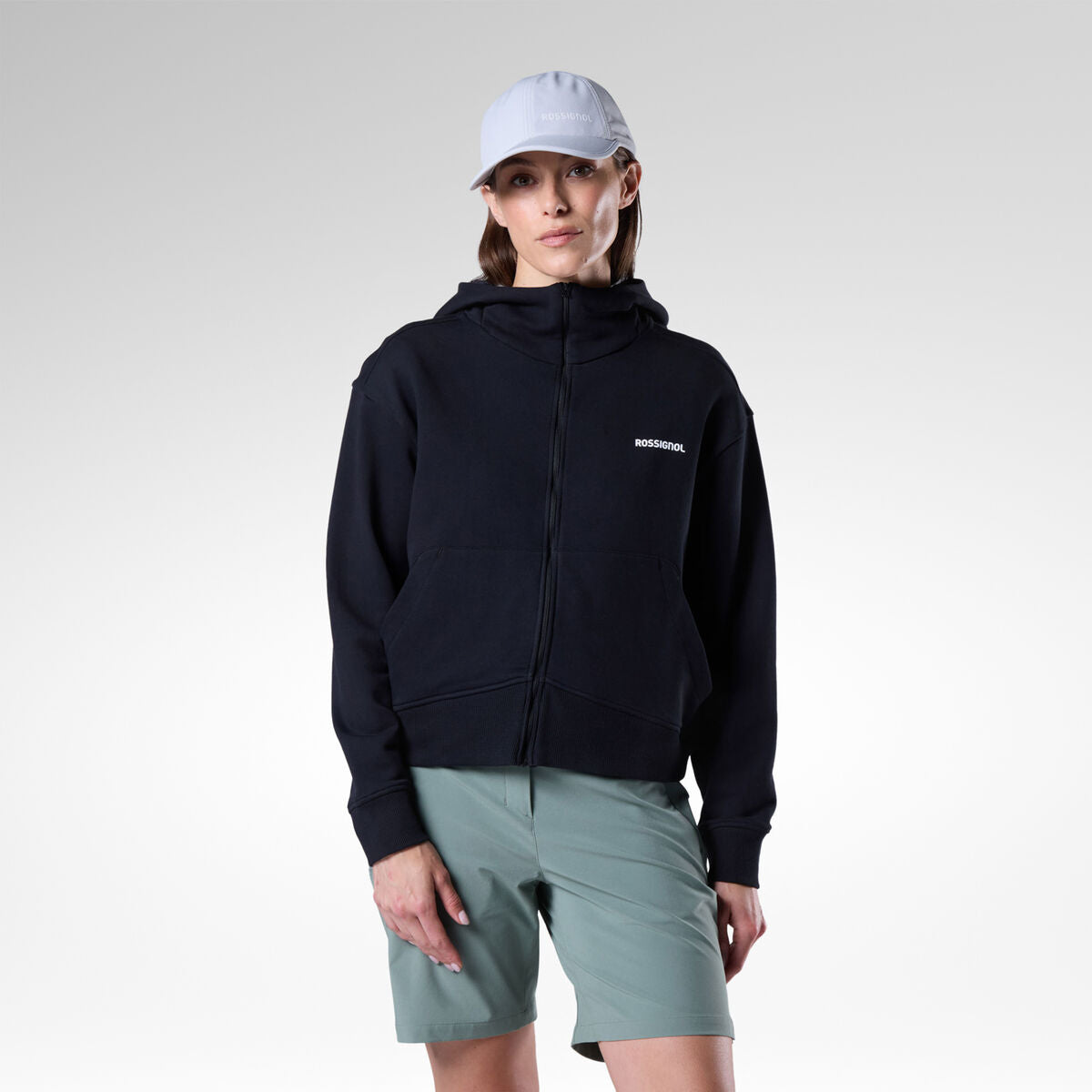 Bluza dama Rossignol W LOGO FZH - Black