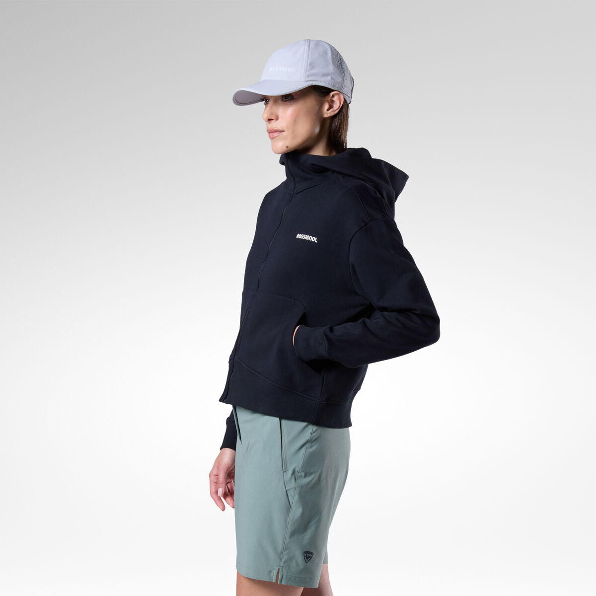 Bluza dama Rossignol W LOGO FZH - Black