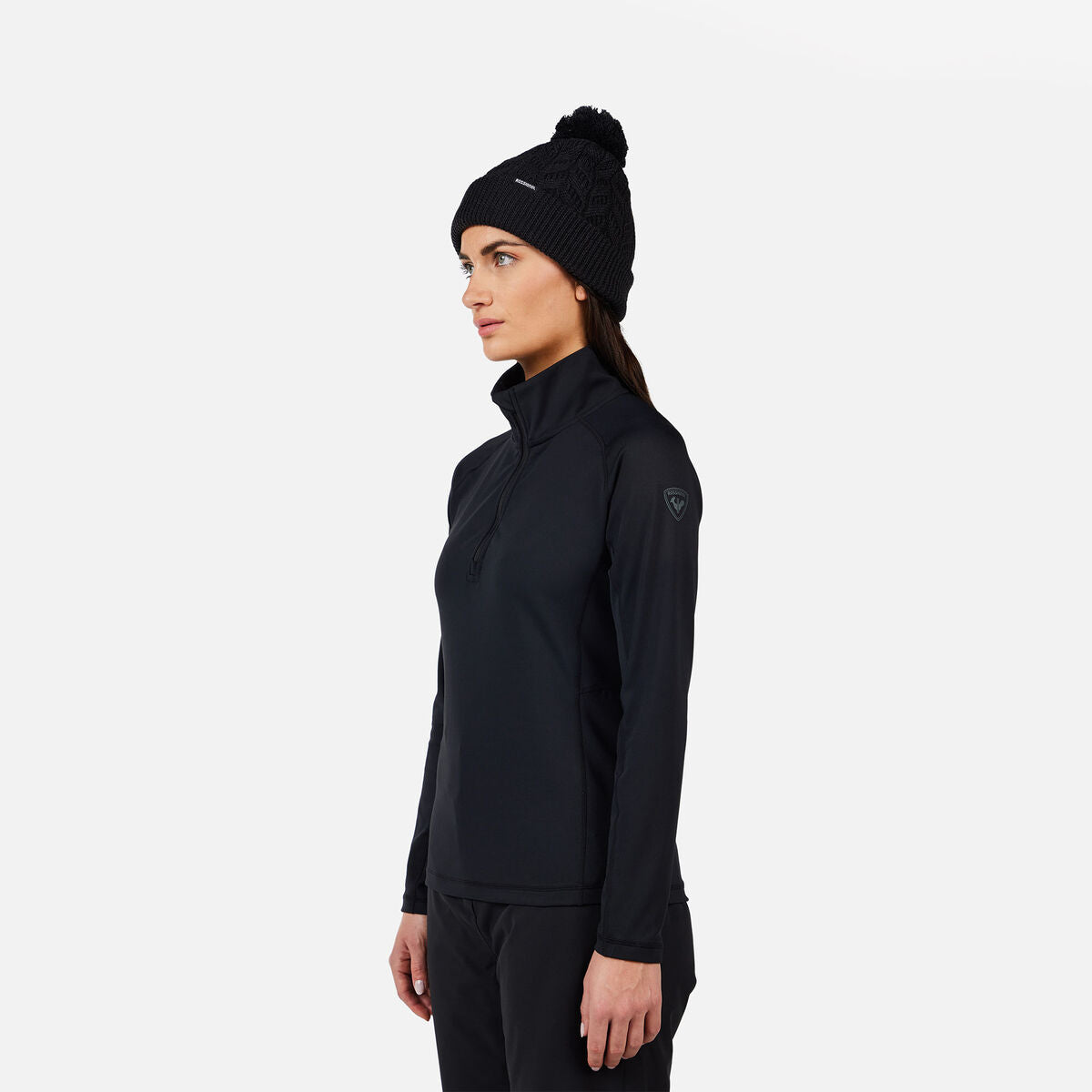 Bluza dama Rossignol W mid layer stretch hz Black