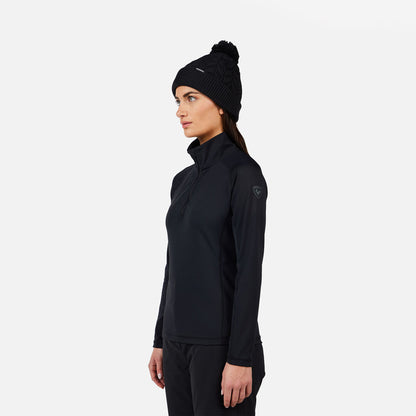 Bluza dama Rossignol W mid layer stretch hz Black