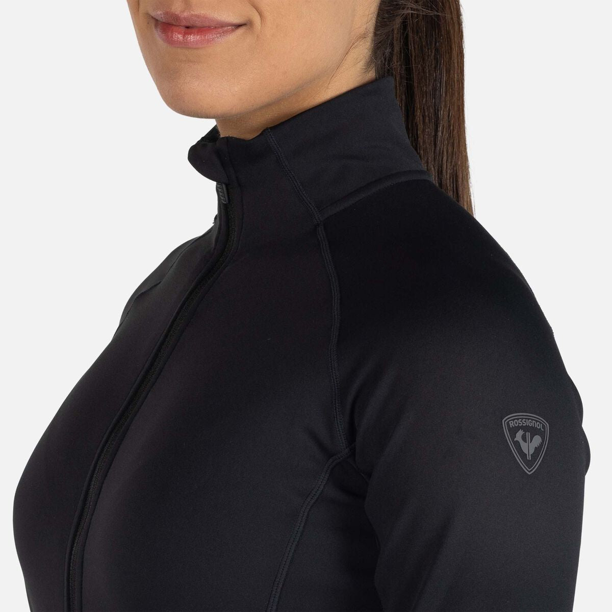 Bluza dama Rossignol W Mid Layer Stretch Black