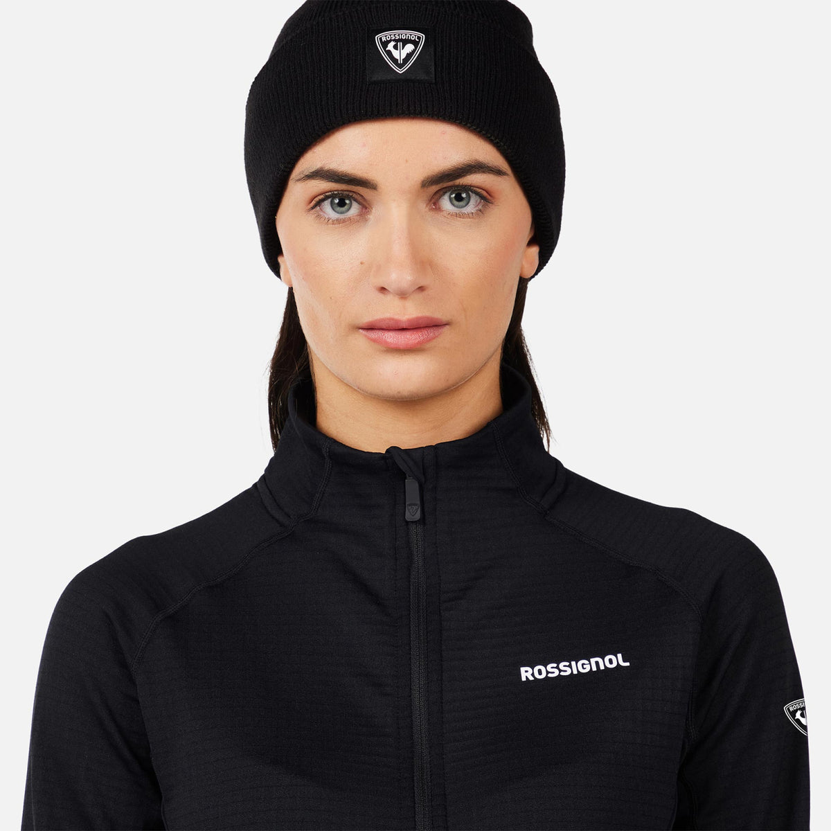 Jacheta dama Rossignol W Blackside mix fz fleece - Black