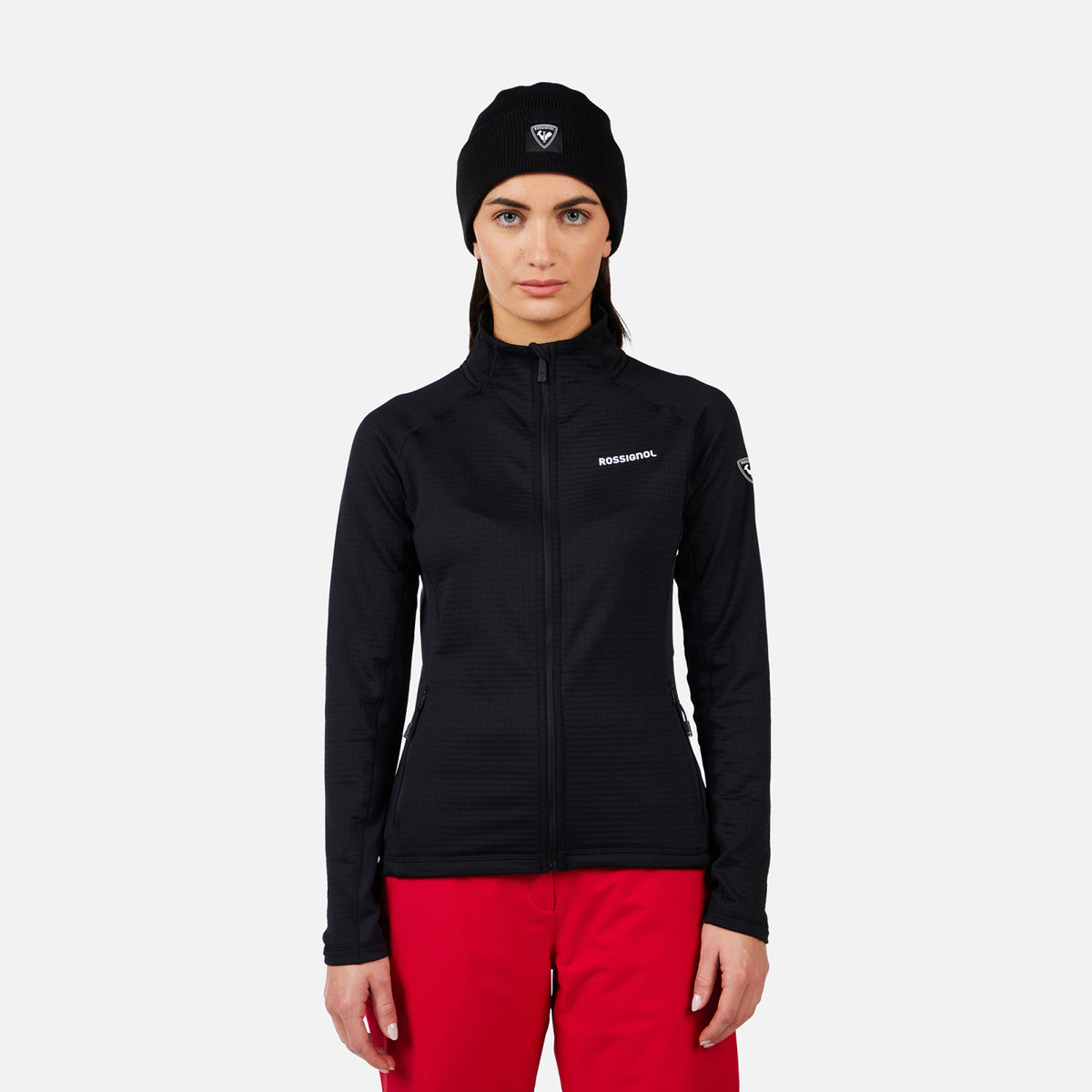 Jacheta dama Rossignol W Blackside mix fz fleece - Black