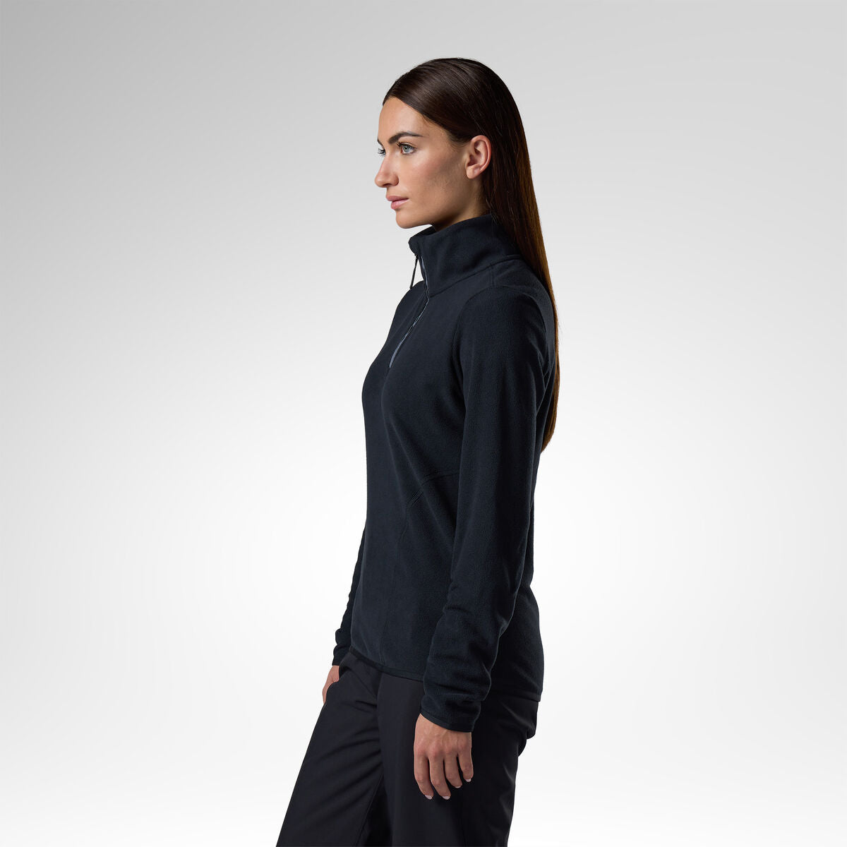 Bluza dama Rossignol W quarter zip polar fleece Black