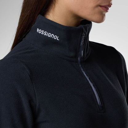 Bluza dama Rossignol W quarter zip polar fleece Black