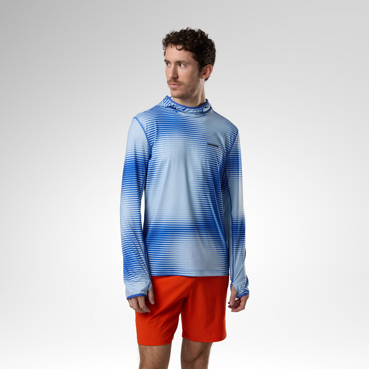 Bluza barbati Rossignol WESTWEG SUN Hoodie - Dazzle Blue Line Fogg