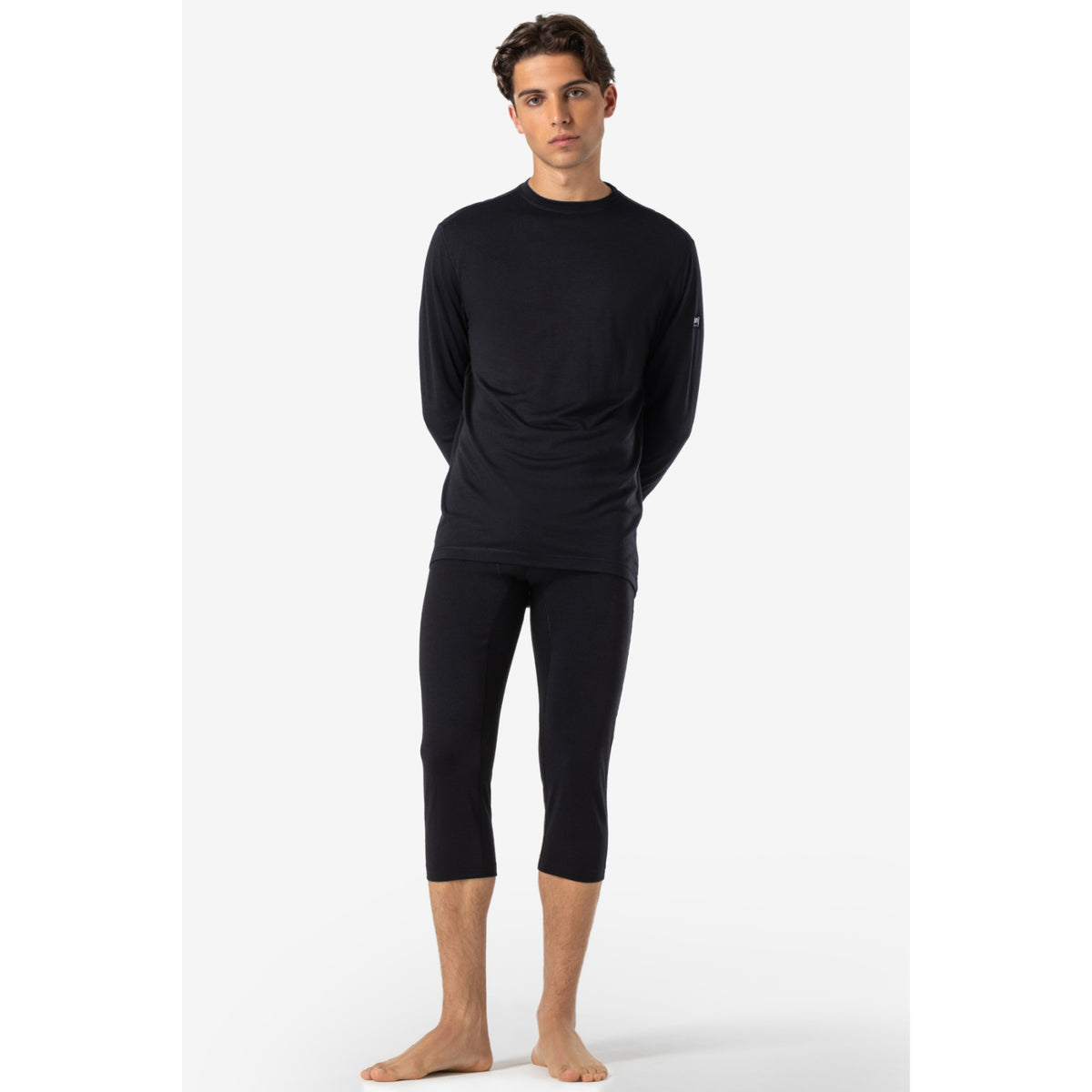 Bluza de corp barbati SN Super.Natural M TUNDRA175 LS Jet Black