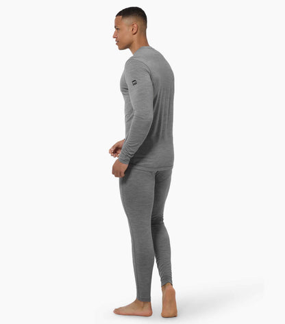 Bluza de corp barbati SN Super.Natural M TUNDRA175 LS Cashmere Grey Melange