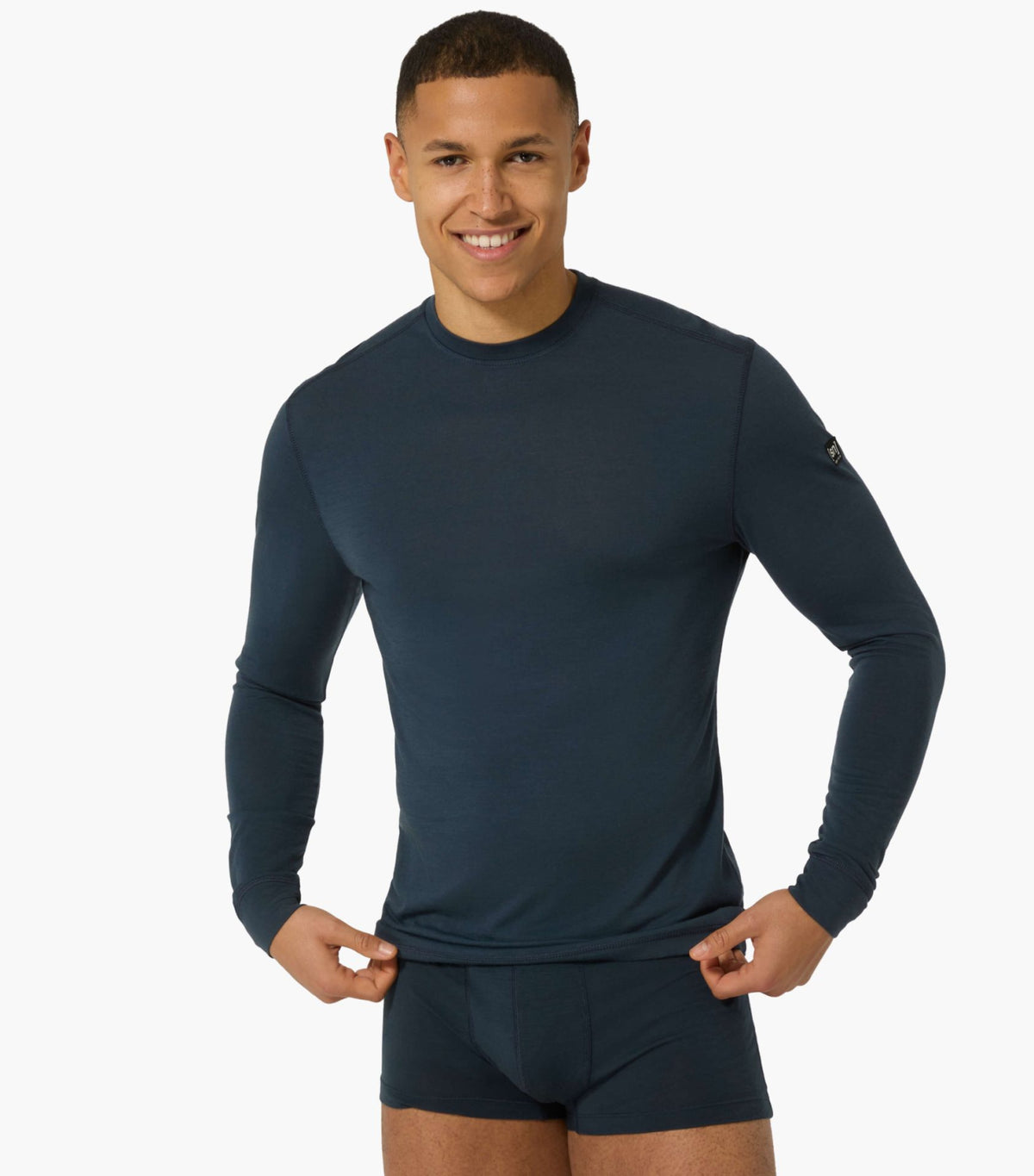 Bluza de corp barbati SN Super.Natural M TUNDRA175 LS BLUEBERRY