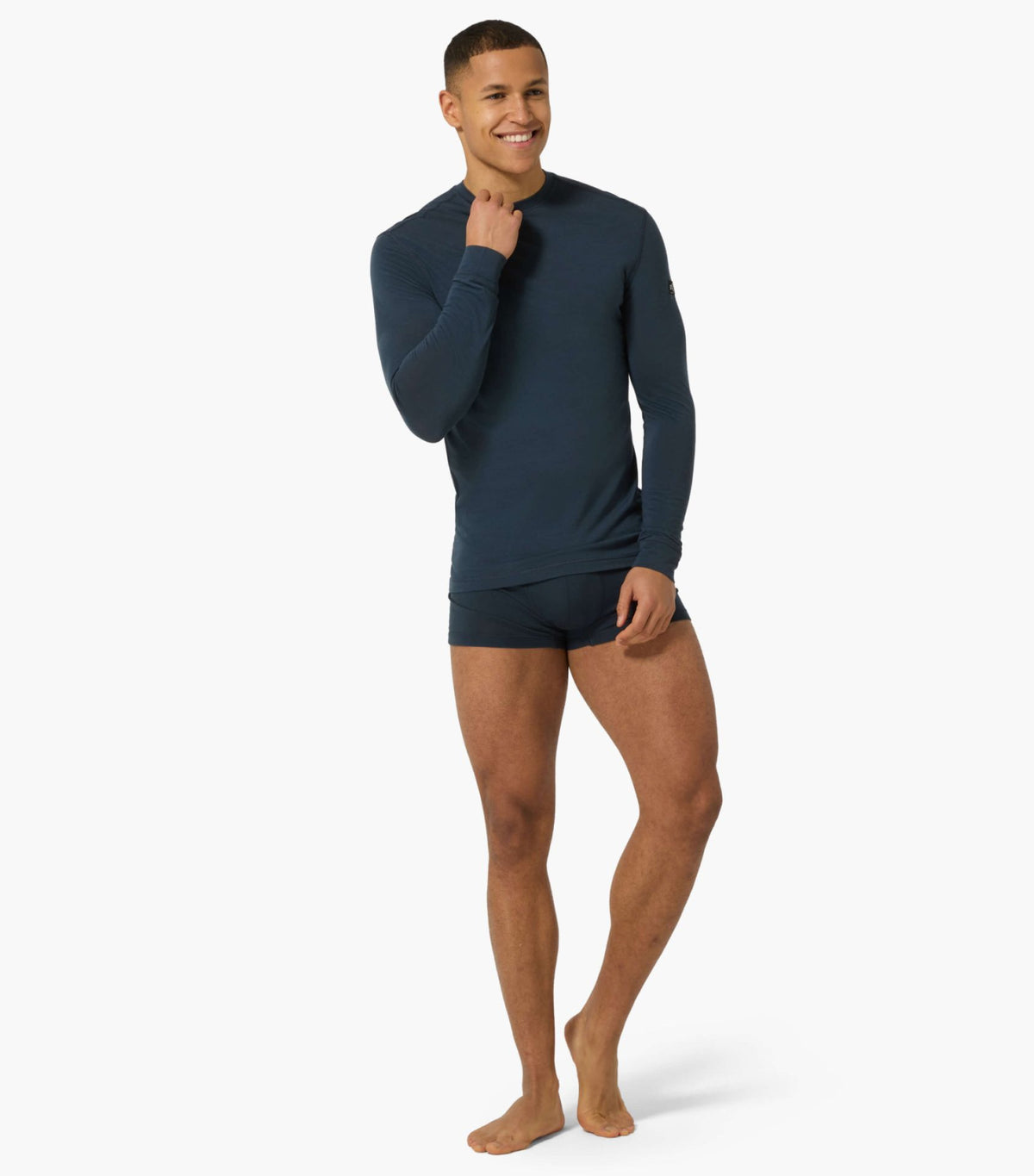 Bluza de corp barbati SN Super.Natural M TUNDRA175 LS BLUEBERRY