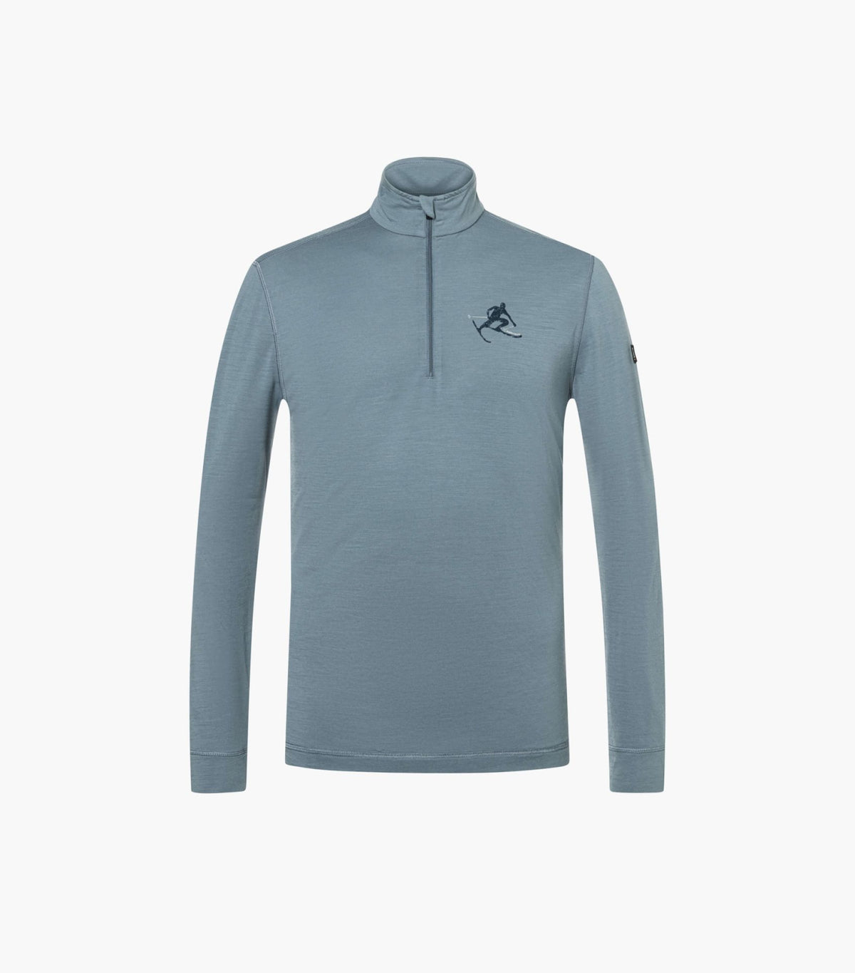 Bluza de corp barbati SN Super.Natural M TUNDRA175 LS TONI ZIP 1 4 STORMY WEATHER BLUEB
