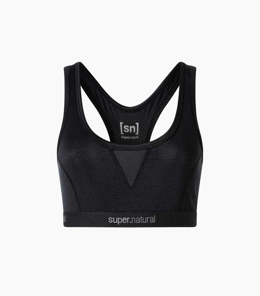 Bustiera dama SN Super.Natural W TUNDRA220 SEMPLICE BRA Jet Black