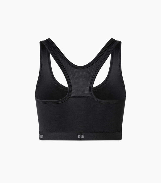 Bustiera dama SN Super.Natural W TUNDRA220 SEMPLICE BRA Jet Black
