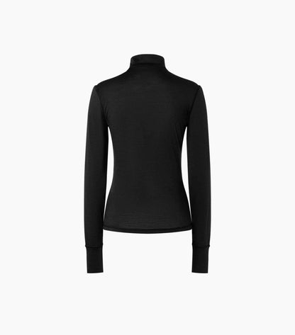 Bluza de corp dama SN Super.Natural W TUNDRA175 ZIP 1 4 JET BLACK