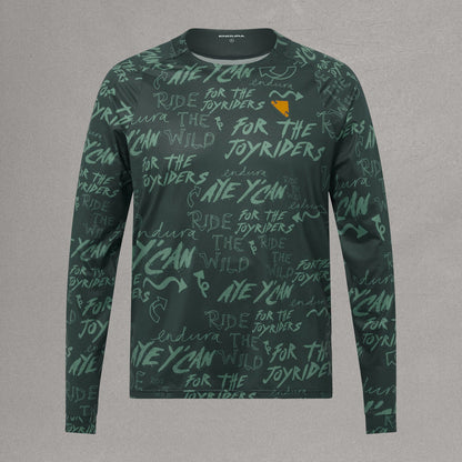 Bluza pentru barbati ENDURA SINGLETRACK L S PRINT - CARBON GREY