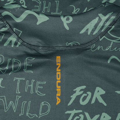Bluza pentru barbati ENDURA SINGLETRACK L S PRINT - CARBON GREY