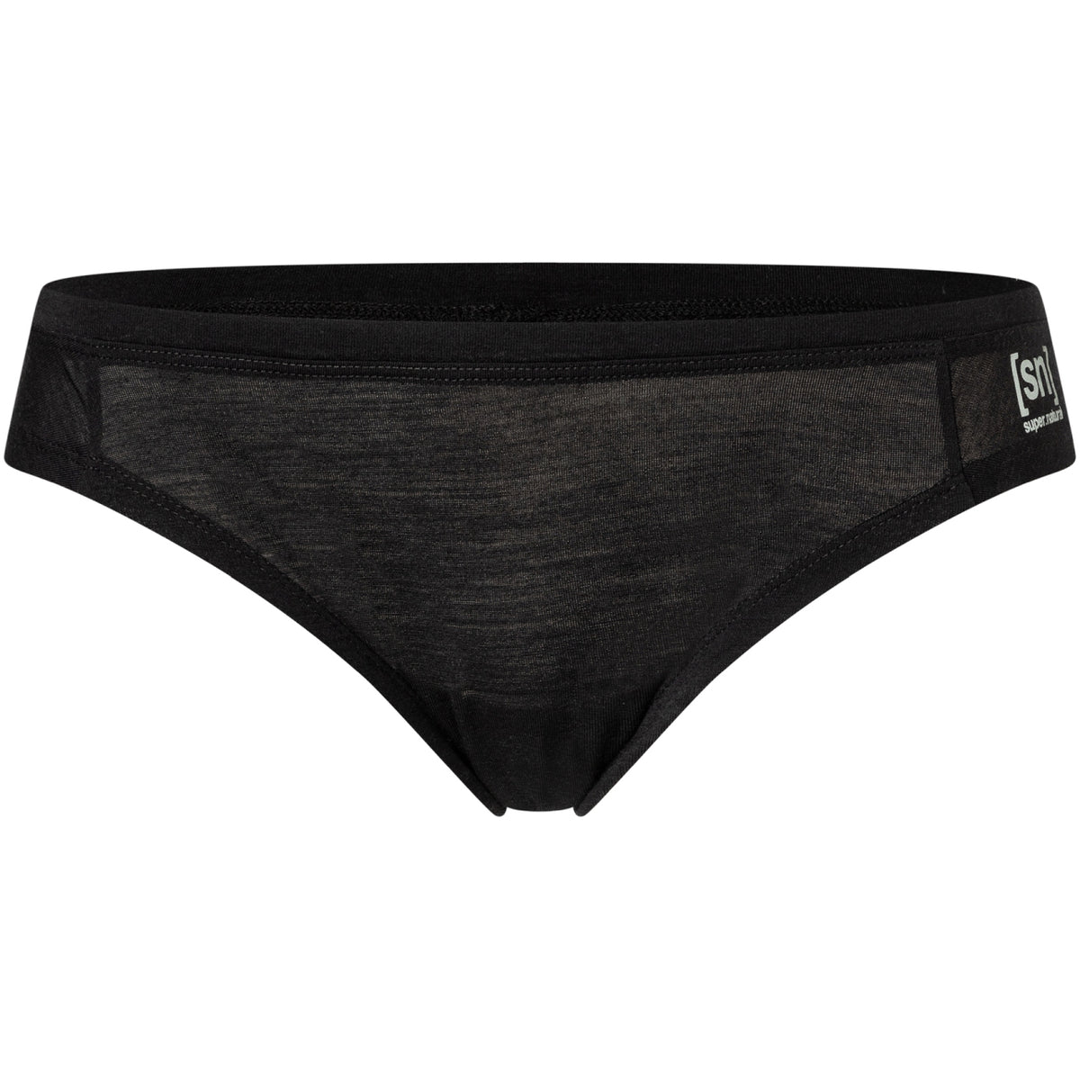 Lenjerie Merino pentru femei SN Super.Natural TUNDRA175 THONG Jet Black