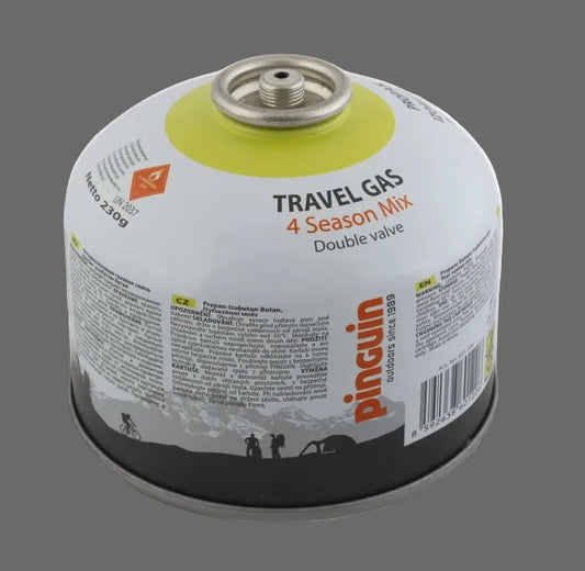 Butelie cu valva Pinguin Travel Gas cu filet EN417 230g