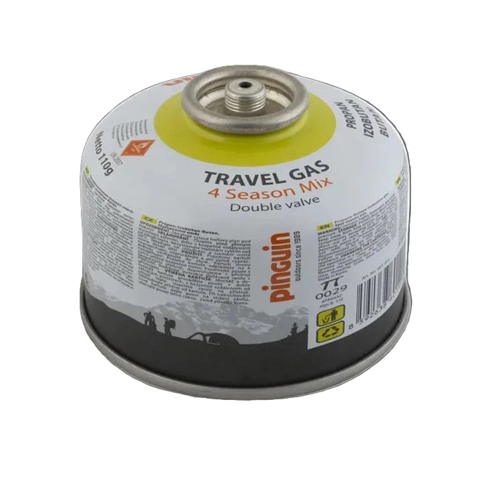 Butelie cu valva Pinguin Travel Gas cu filet EN417, cantitate gaz 110g