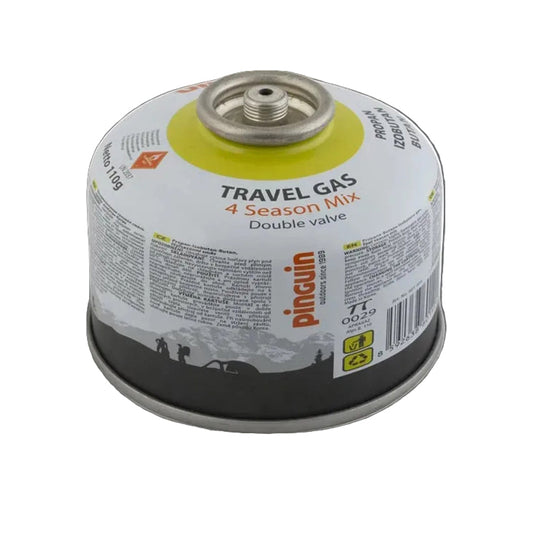 Butelie cu valva Pinguin Travel Gas cu filet EN417, cantitate gaz 110g