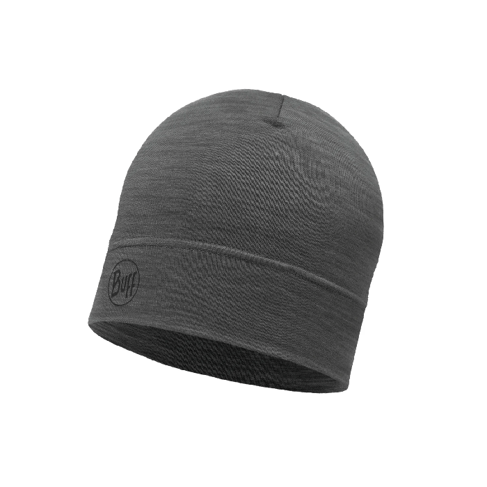 Buff Lightweight – Căciulă 100% Lână Merino Solid Grey