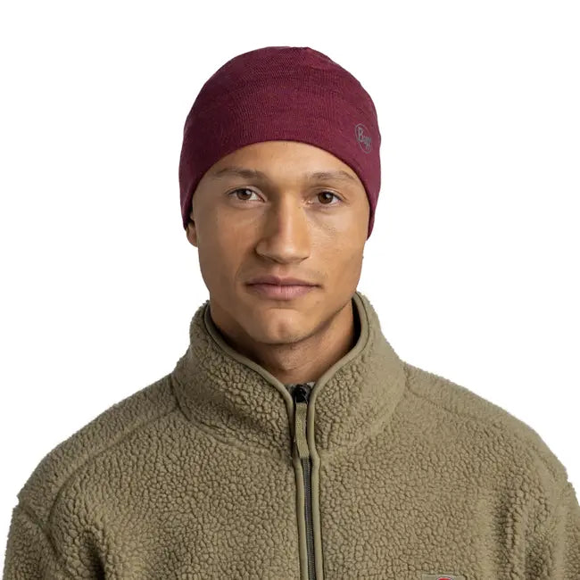 Caciula BUFF Merino MID Melange Tibetan Red