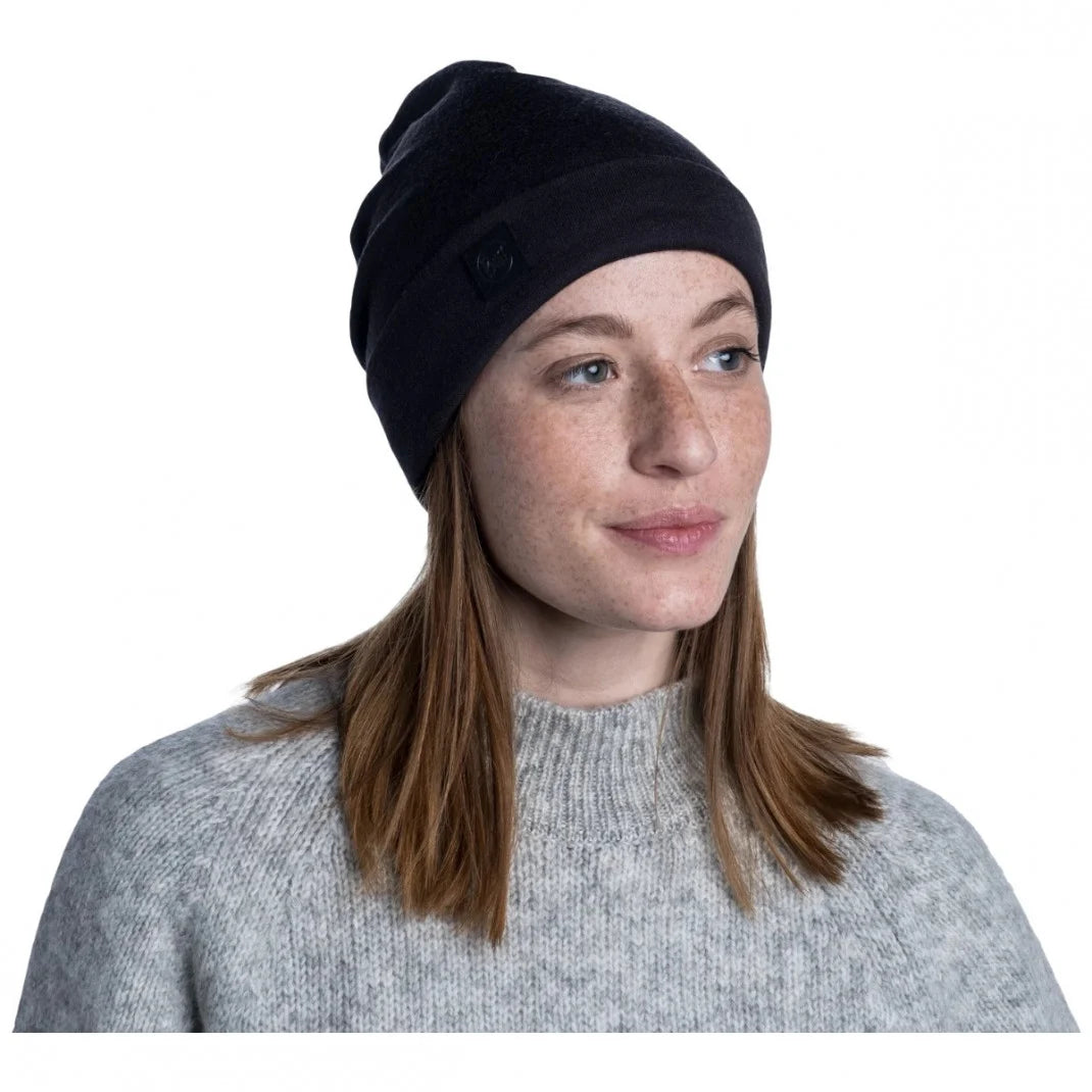 Buff Heavyweight – Căciulă Merino Solid Black