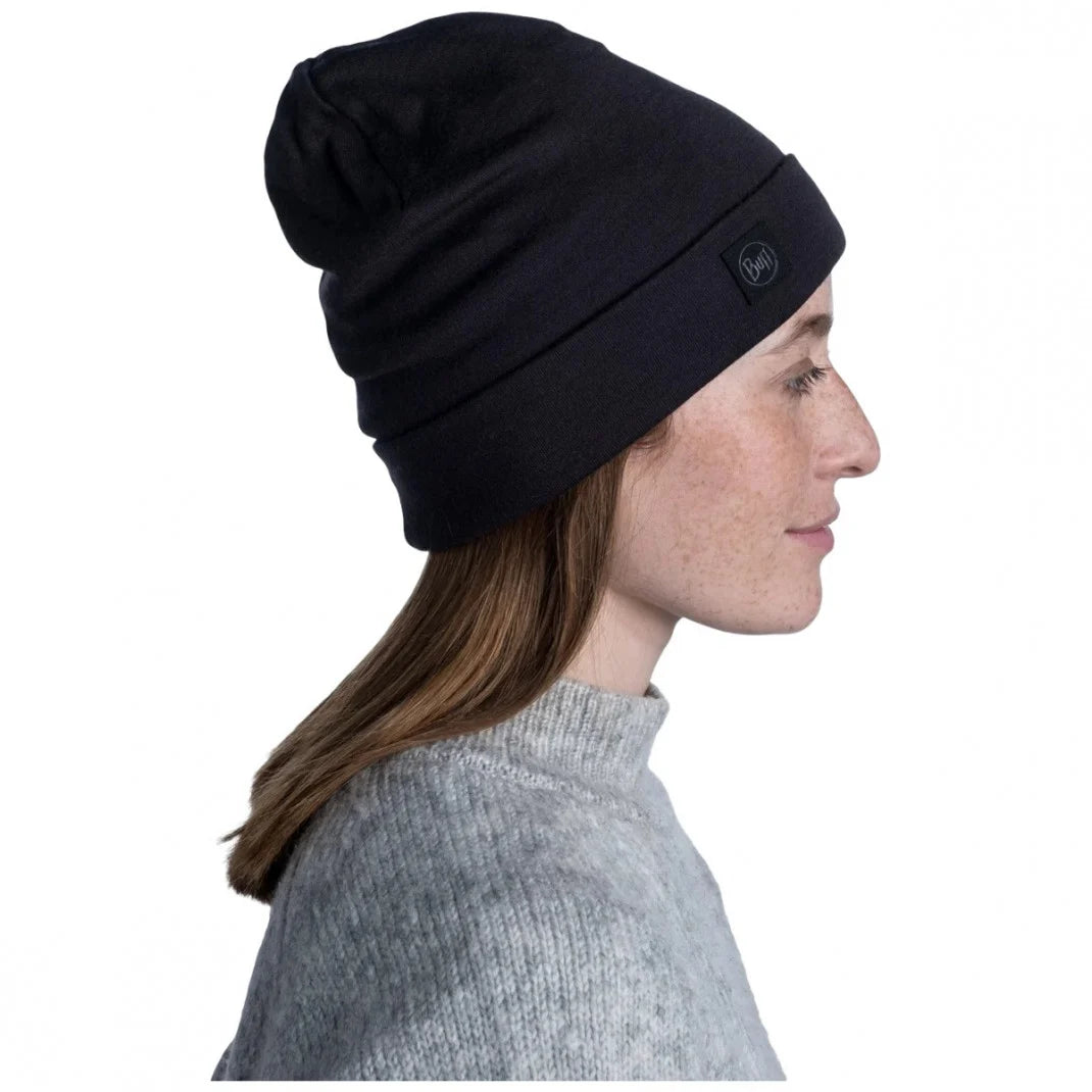 Buff Heavyweight – Căciulă Merino Solid Black