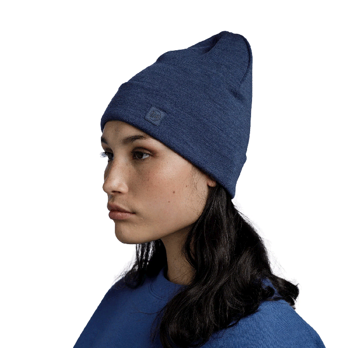 Buff Heavy – Căciulă Lână Merino Solid Night Blue