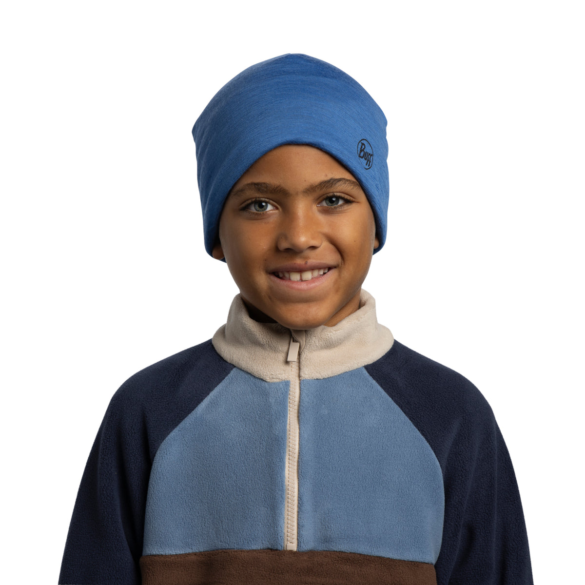 Caciula pentru copii LW  Merino ROYAL-GREY